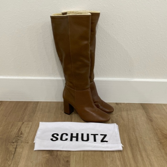 NEW Women’s Schutz Leather Narrow Width Bonita Knee High Boots - Picture 1 of 9